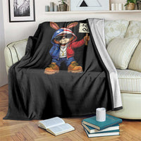 Bunny Ice Out Throw Blanket Protest Equality Puerto Rican Flag Hoodie