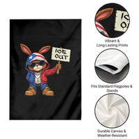 Bunny Ice Out Garden Flag Protest Equality Puerto Rican Flag Hoodie