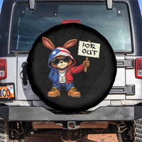 Bunny Ice Out Spare Tire Cover Protest Equality Puerto Rican Flag Hoodie