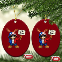Bunny Ice Out Ceramic Ornament Protest Equality Puerto Rican Flag Hoodie