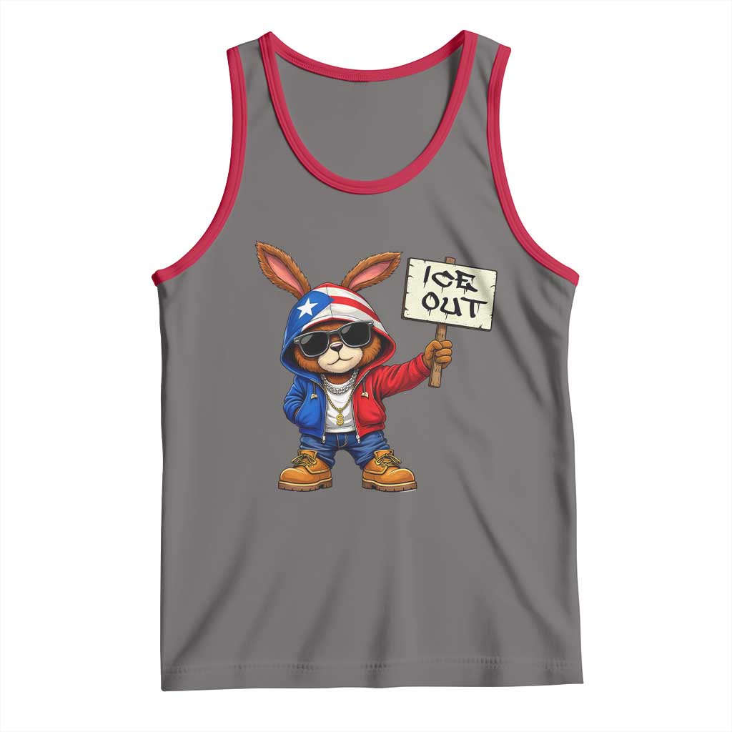 Bunny Ice Out Tank Top Protest Equality Puerto Rican Flag Hoodie