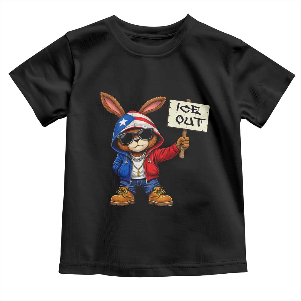 Bunny Ice Out Toddler T Shirt Protest Equality Puerto Rican Flag Hoodie