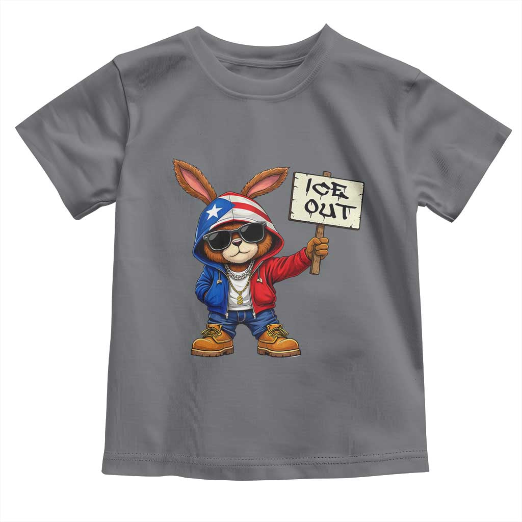Bunny Ice Out Toddler T Shirt Protest Equality Puerto Rican Flag Hoodie