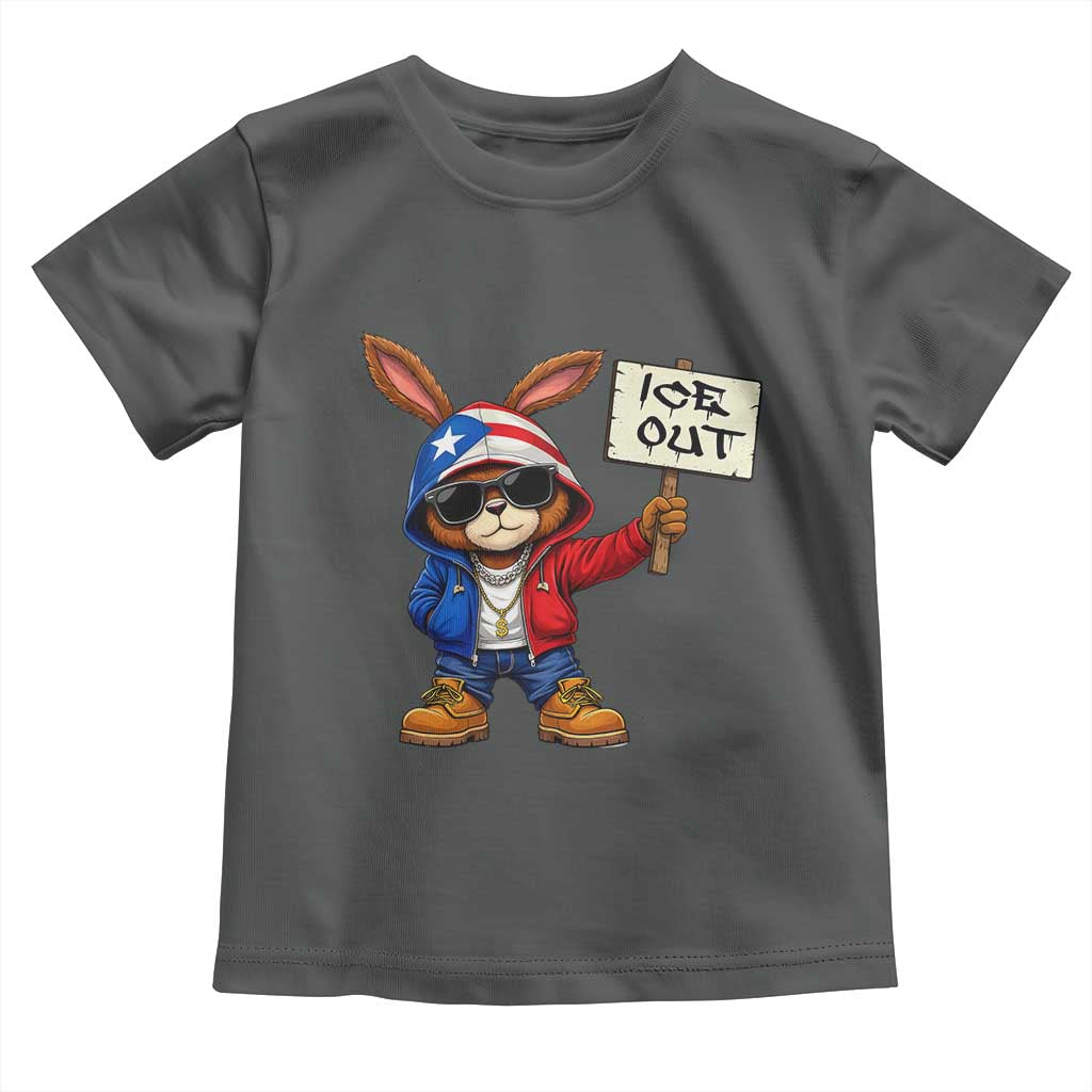 Bunny Ice Out Toddler T Shirt Protest Equality Puerto Rican Flag Hoodie