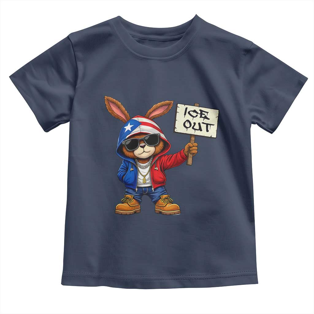 Bunny Ice Out Toddler T Shirt Protest Equality Puerto Rican Flag Hoodie