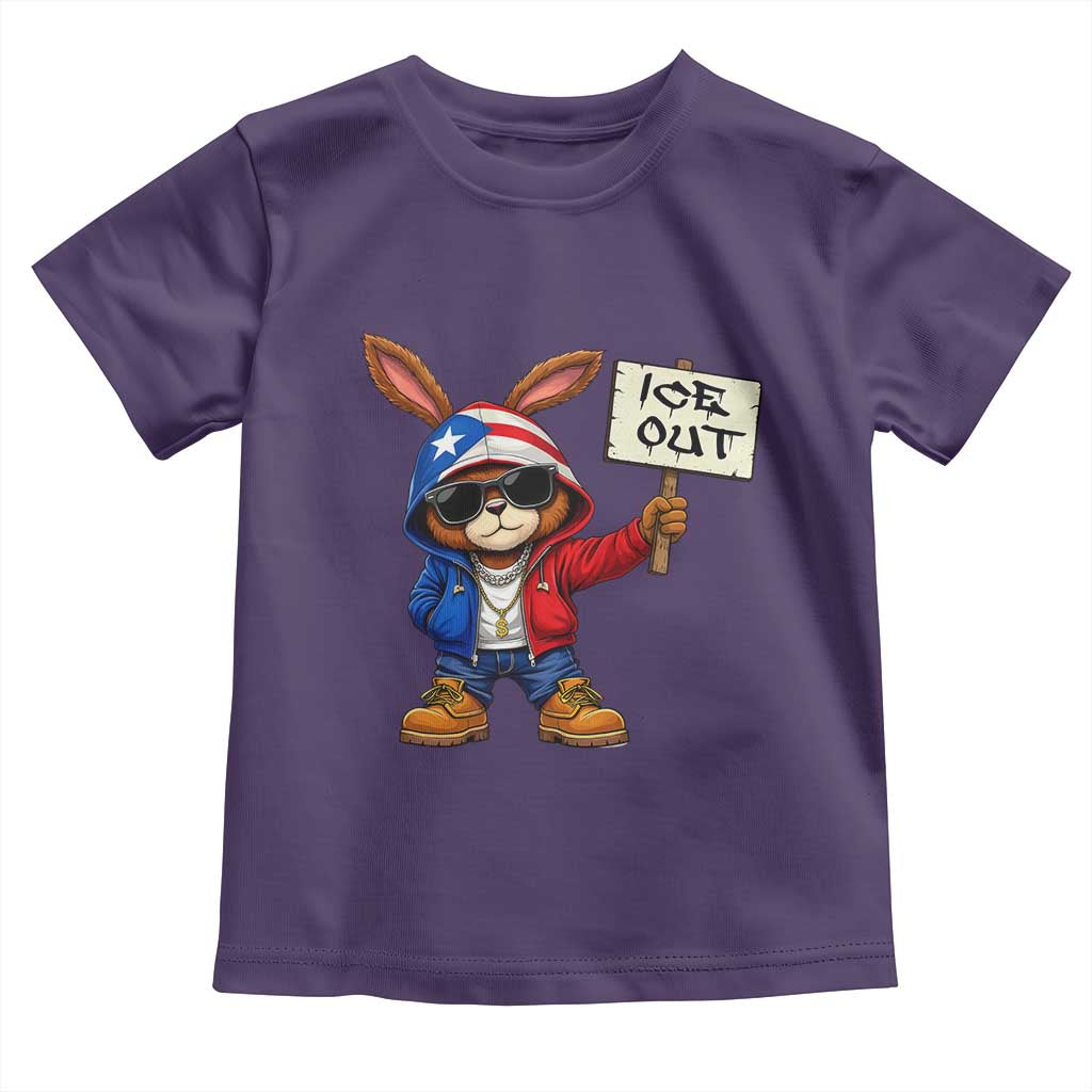 Bunny Ice Out Toddler T Shirt Protest Equality Puerto Rican Flag Hoodie