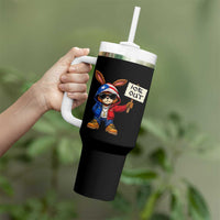 Bunny Ice Out Tumbler With Handle Protest Equality Puerto Rican Flag Hoodie
