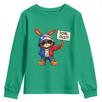 Bunny Ice Out Youth Sweatshirt Protest Equality Puerto Rican Flag Hoodie