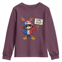 Bunny Ice Out Youth Sweatshirt Protest Equality Puerto Rican Flag Hoodie