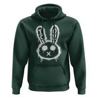Cool Bunny Ice Out Hoodie Graffiti Style Rabbit FDT Anti Immigration Enforcement