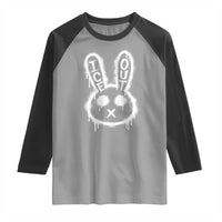 Cool Bunny Ice Out Raglan Shirt Graffiti Style Rabbit FDT Anti Immigration Enforcement