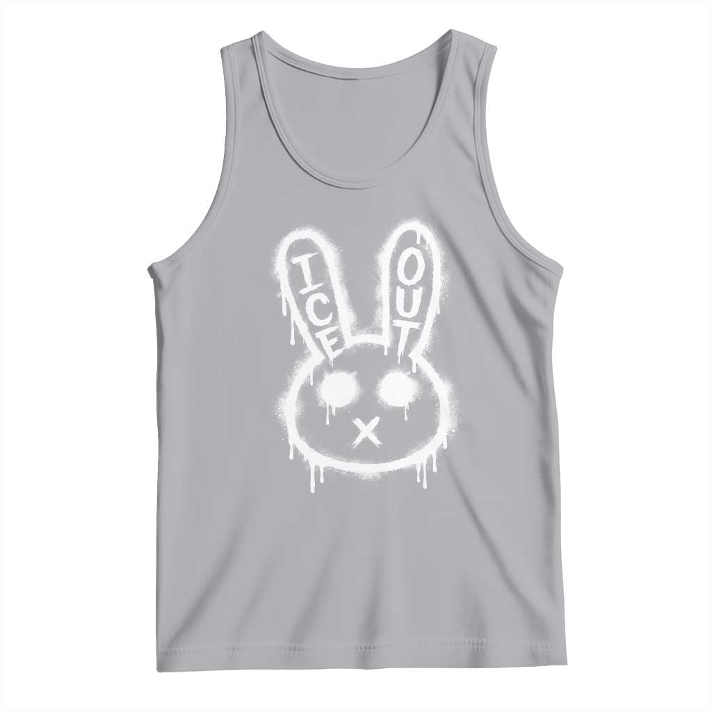 Cool Bunny Ice Out Tank Top Graffiti Style Rabbit FDT Anti Immigration Enforcement