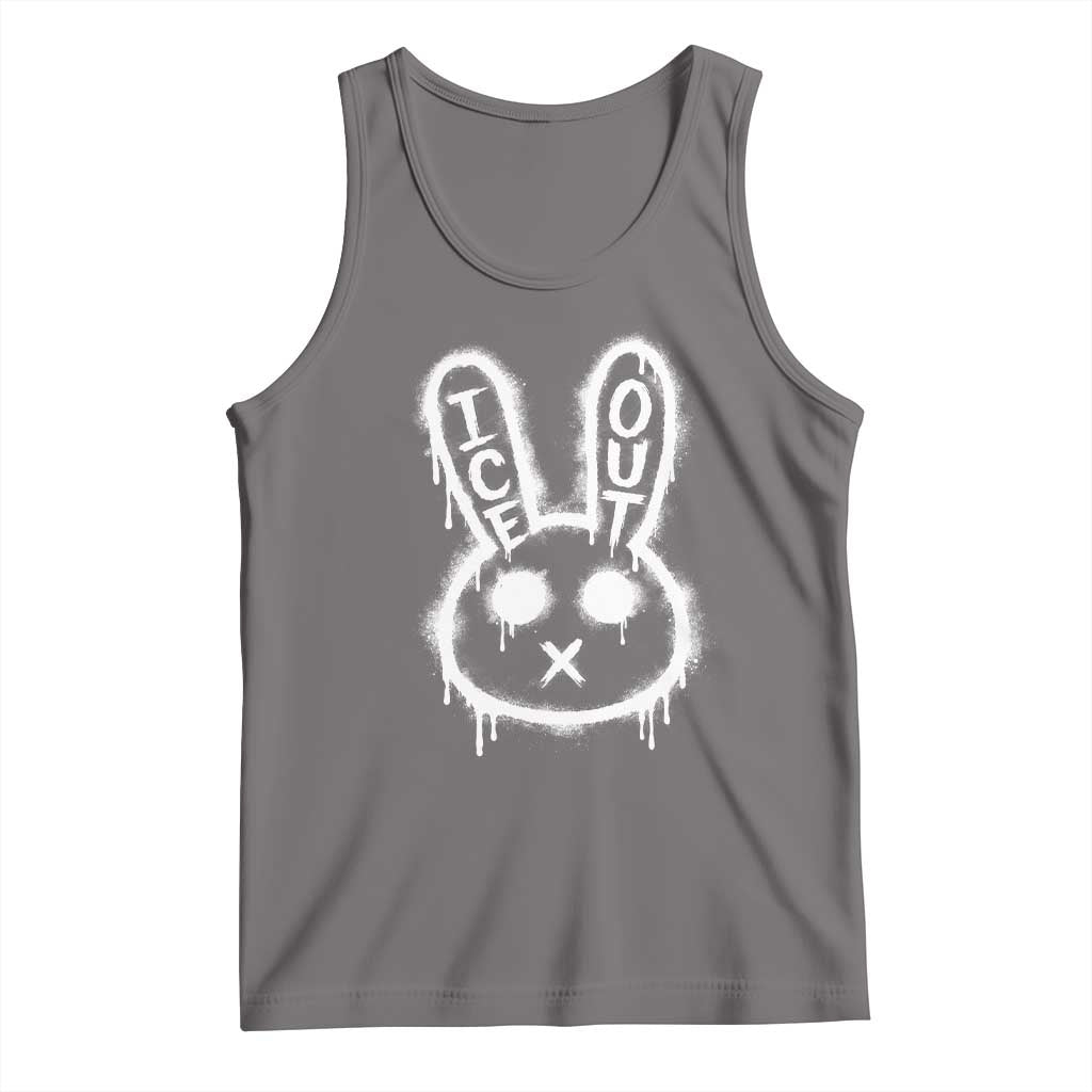 Cool Bunny Ice Out Tank Top Graffiti Style Rabbit FDT Anti Immigration Enforcement