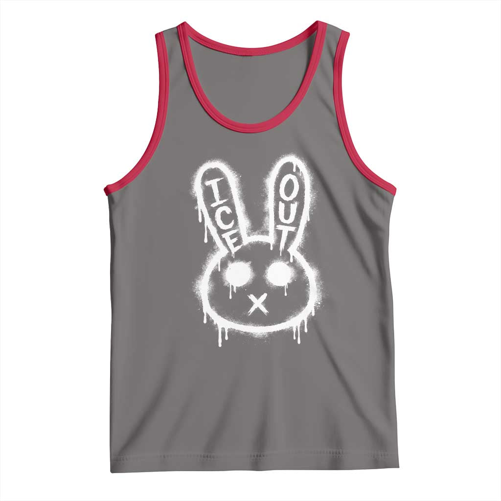 Cool Bunny Ice Out Tank Top Graffiti Style Rabbit FDT Anti Immigration Enforcement