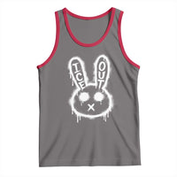 Cool Bunny Ice Out Tank Top Graffiti Style Rabbit FDT Anti Immigration Enforcement