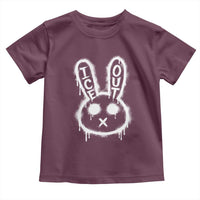 Cool Bunny Ice Out Toddler T Shirt Graffiti Style Rabbit FDT Anti Immigration Enforcement
