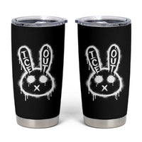 Cool Bunny Ice Out Tumbler Cup Graffiti Style Rabbit FDT Anti Immigration Enforcement