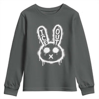 Cool Bunny Ice Out Youth Sweatshirt Graffiti Style Rabbit FDT Anti Immigration Enforcement