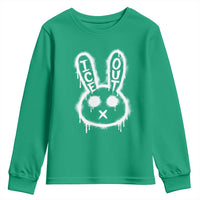 Cool Bunny Ice Out Youth Sweatshirt Graffiti Style Rabbit FDT Anti Immigration Enforcement