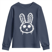 Cool Bunny Ice Out Youth Sweatshirt Graffiti Style Rabbit FDT Anti Immigration Enforcement