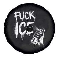 Fck Ice Spare Tire Cover Vintage Graffiti No Human is Illegal