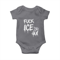 Fck Ice Baby Onesie Vintage Graffiti No Human is Illegal
