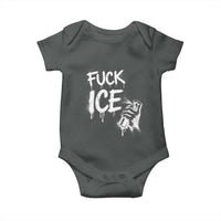 Fck Ice Baby Onesie Vintage Graffiti No Human is Illegal