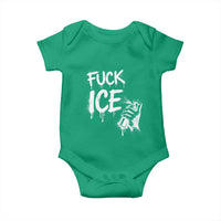 Fck Ice Baby Onesie Vintage Graffiti No Human is Illegal