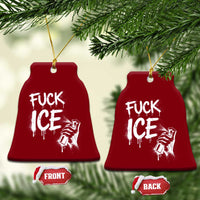 Fck Ice Ceramic Ornament Vintage Graffiti No Human is Illegal