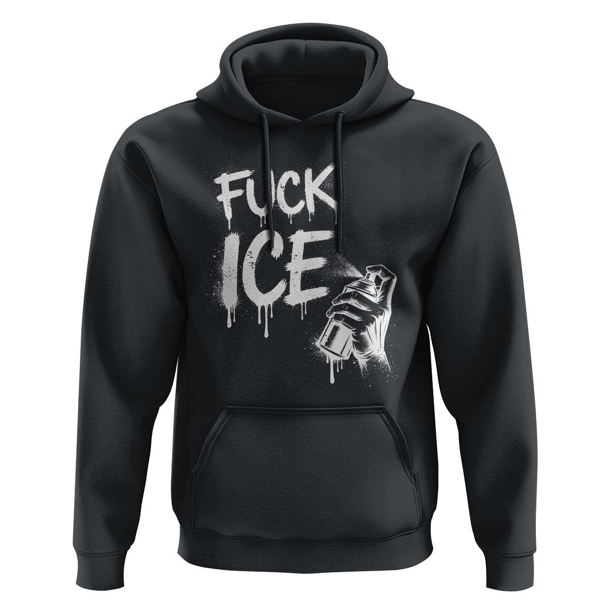 Fck Ice Hoodie Vintage Graffiti No Human is Illegal