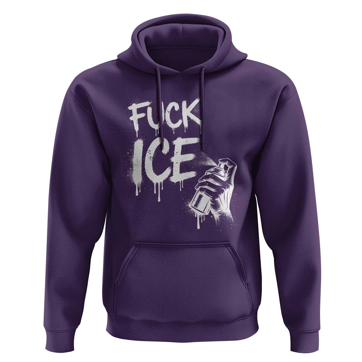 Fck Ice Hoodie Vintage Graffiti No Human is Illegal