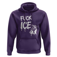 Fck Ice Hoodie Vintage Graffiti No Human is Illegal