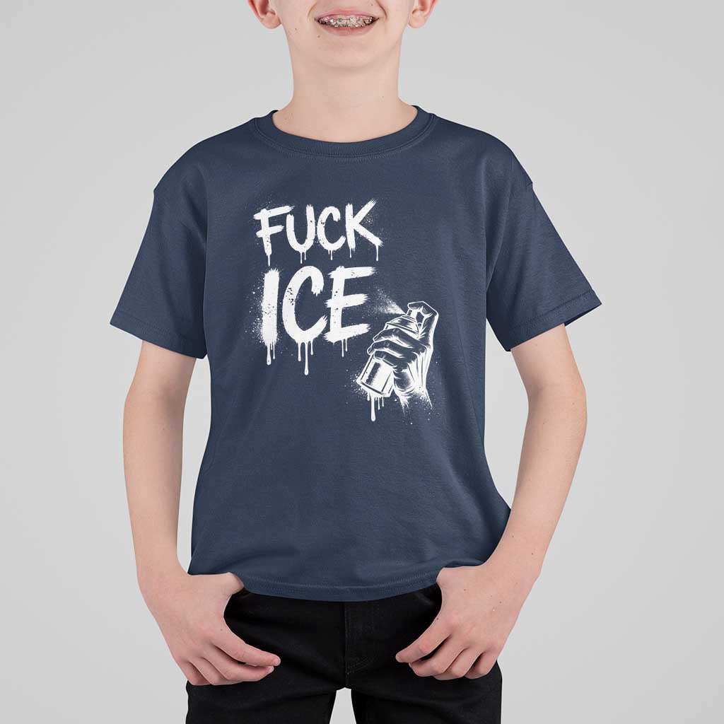 Fck Ice T Shirt For Kid Vintage Graffiti No Human is Illegal
