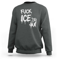 Fck Ice Sweatshirt Vintage Graffiti No Human is Illegal