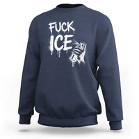 Fck Ice Sweatshirt Vintage Graffiti No Human is Illegal