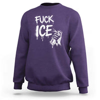 Fck Ice Sweatshirt Vintage Graffiti No Human is Illegal