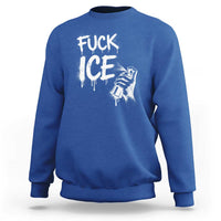 Fck Ice Sweatshirt Vintage Graffiti No Human is Illegal