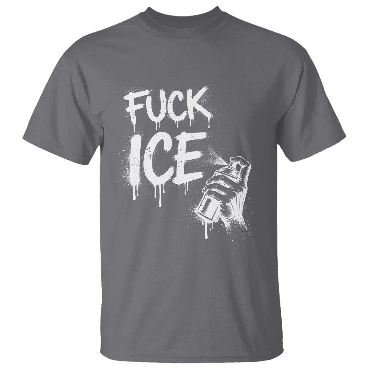 Fck Ice T Shirt Vintage Graffiti No Human is Illegal