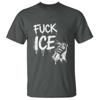 Fck Ice T Shirt Vintage Graffiti No Human is Illegal