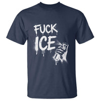 Fck Ice T Shirt Vintage Graffiti No Human is Illegal