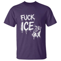 Fck Ice T Shirt Vintage Graffiti No Human is Illegal