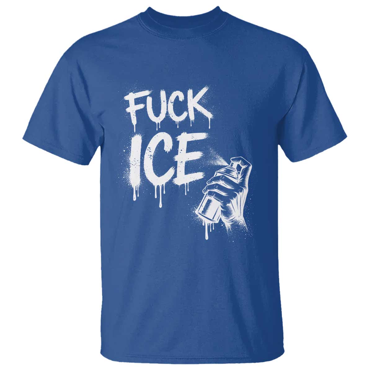 Fck Ice T Shirt Vintage Graffiti No Human is Illegal
