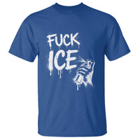 Fck Ice T Shirt Vintage Graffiti No Human is Illegal