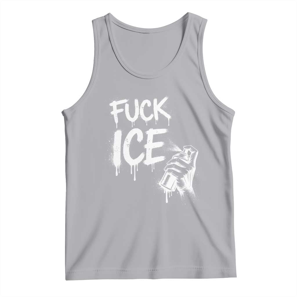 Fck Ice Tank Top Vintage Graffiti No Human is Illegal