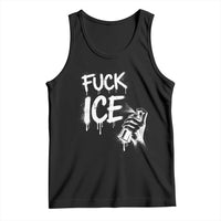 Fck Ice Tank Top Vintage Graffiti No Human is Illegal