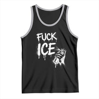 Fck Ice Tank Top Vintage Graffiti No Human is Illegal