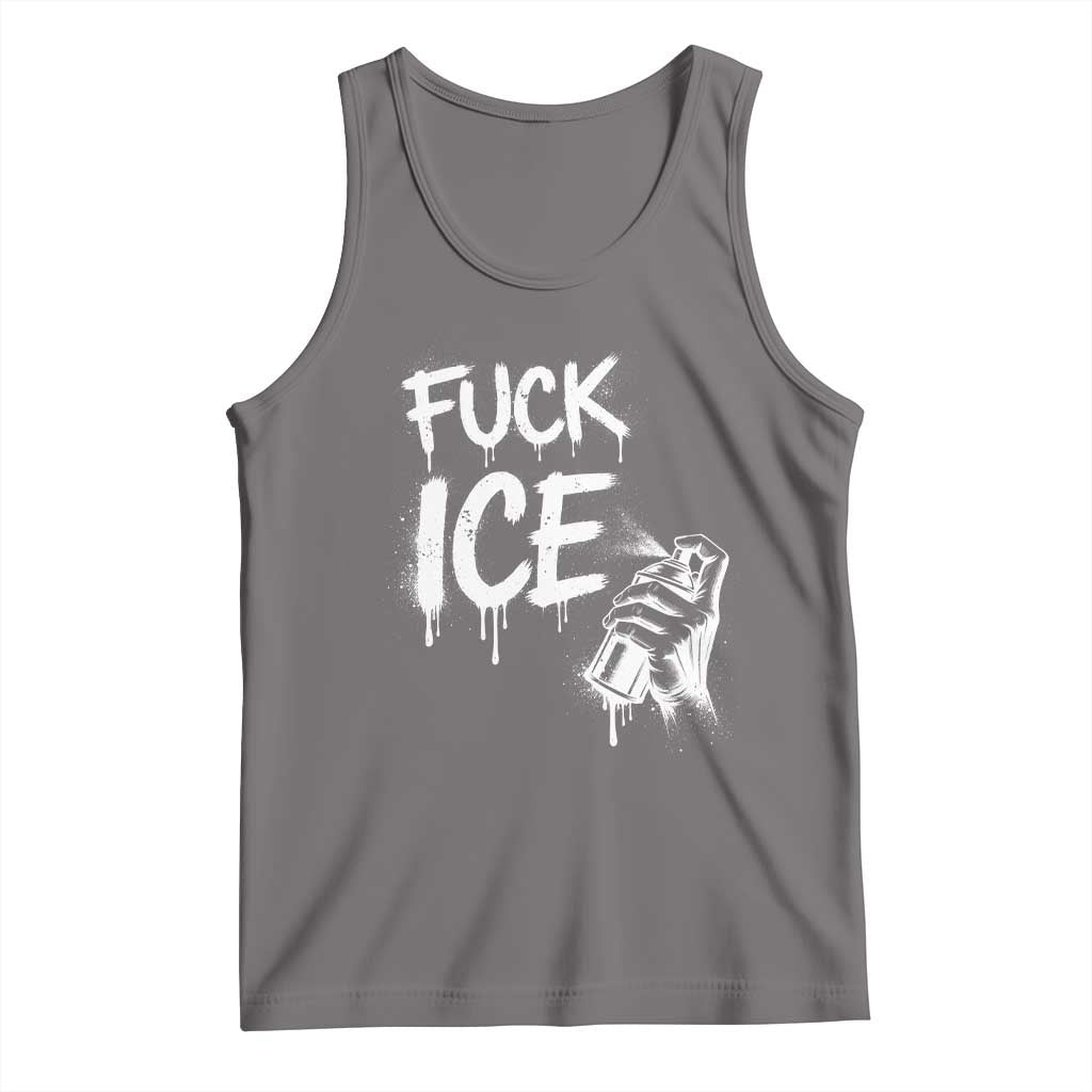 Fck Ice Tank Top Vintage Graffiti No Human is Illegal