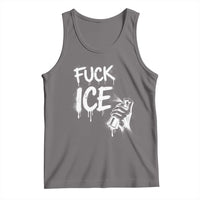 Fck Ice Tank Top Vintage Graffiti No Human is Illegal