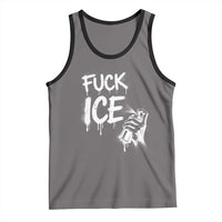 Fck Ice Tank Top Vintage Graffiti No Human is Illegal
