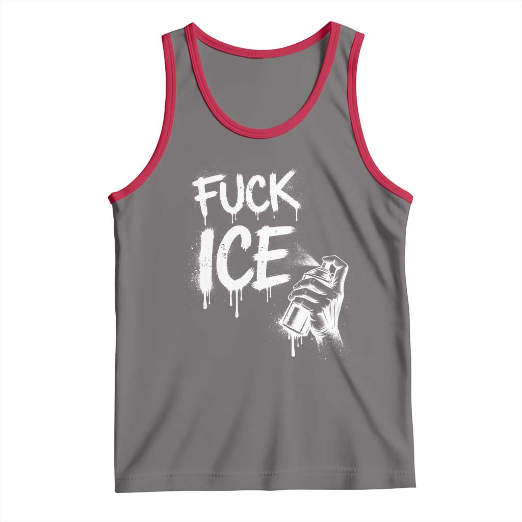 Fck Ice Tank Top Vintage Graffiti No Human is Illegal